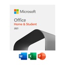 Programa Microsoft Office Hogar y Estudiantes 2021 - Incluye Word, Excel, PowerPoint, licencia para 1 PC.