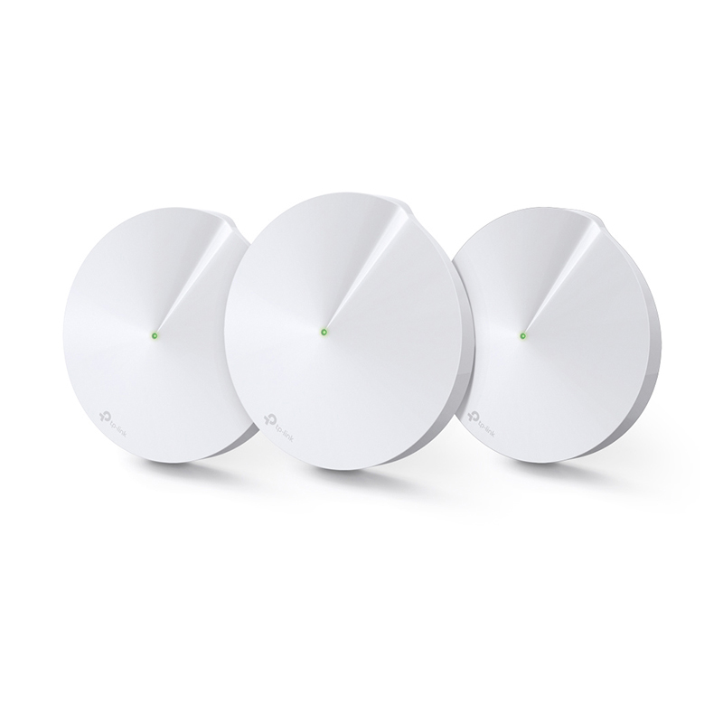 Enrutador Inalámbrico TP-Link Deco M5 - Para el hogar, 3 pack, banda dual 2.4GHz/5GHz, MU-MIMO, tecnología MESH.