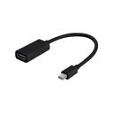 Adaptador Argom Mini DisplayPort a HDMI ARG-CB-0042 - Mini displayport macho/HDMI hembra, para conectar monitores a portátiles con puerto mini displayport, entre otros.