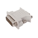 Adaptador DVI a VGA VCOM - Adaptador DVI 24+5 macho/VGA HD15 hembra, para conectar monitores, tarjetas de video, entro otros. V-ADAP-DVI-M/VGA-H