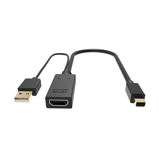 [CYA-VCO-223] Adaptador HDMI VCOM CG497 - HDMI Tipo-A hembra + USB a Mini DisplayPort macho, 3840x2160 (4K), 60Hz, color negro. CG497-0.15