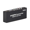 Adaptador VCOM HDMI a VGA/YPbPr DD495 - HDMI v1.3 a VGA+SPDIF/YPbPr+Audio, Caja Metalica, Resolución Maxima: 1920x1080, de poder AC (50HZ, 60HZ), 100V-240V, Salida: DC5V/1A