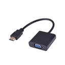 Adaptador de HDMI a VGA Argom - Convierte la señal digital HDMI(macho) a señal análoga VGA(hembra), conecta tu laptop a tu plasma o LCD. ARG-CB-0055