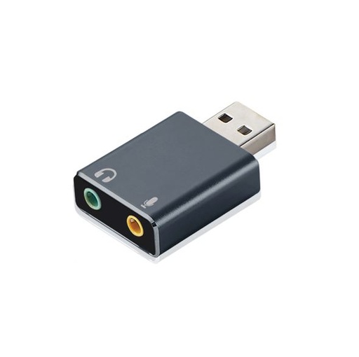 [TSO-ARG-001] Adaptador de Sonido Argom ARG-CB-0067 USB 2.0 - Salida de sonido estereo, conexión audio, micrófono x 3.5mm