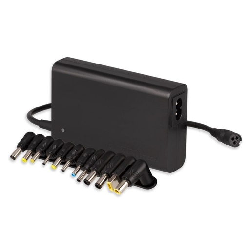 [ADP-ARG-003] Adaptador de poder para portátil Argom ARG-AC-0097, 100-240VAC, 90W, conector usb, 12 puntas