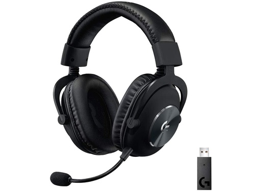 [AYM-LOG-060] Auricular Logitech G Pro X Wireless - Audífono con micrófono para gamer, inalámbrico, Pro-G, dts, sonido envolvente 7.1, color negro. 981-000906