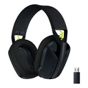 Auricular Logitech G435 - Audífono con micrófono para gamer, inalámbrico, controlador de 40mm, 2.4 GHz LIGHTSPEED, bluetooth, compatible con PC, PlayStation 4/5, color negro/amarillo. 981-001049