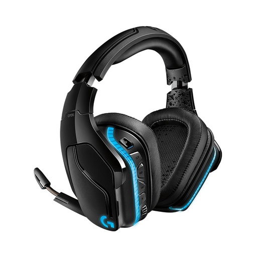 [AYM-LOG-055] Auricular Logitech G935 - Audífono con micrófono inalámbrico para gamer, para PC/PS4/Xbox One/Nintendo Switch/Smartphone, rgb, sonido 7.1, 3.5mm, color negro. 981-000742