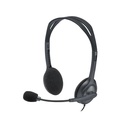 Auricular Logitech Stereo Headset H111 - Audífono con micrófono, supresor de ruido, conector 3.5mm. 981-000612