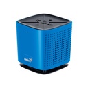 Bocina Genius SP-925BT - Bocina recargable, bluetooth 4.0, rango hasta 10mts, 2.1 canales, 10W, micro usb, control de volumen, micrófono, entrada AUX, color azul. 31731062104