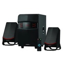 Bocinas Argom ARG-SP-3540BK, SoundBass 40, inalambrico 2.1, 40 Watts, Bluetooth, FM, Audio 3.5, RCA, Color negro.
