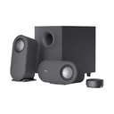 Bocinas Logitech Z407 - Sistema de altavoces 2.1, 80 vatioseReales (RMS), control inalámbrico, conexión bluetooth 5.0/3.5mm, color negro. 980-001347