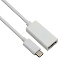 Cable Adaptador VCOM - Tipo C macho a Display Port. Blanco. CU422