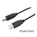 Cable para Impresoras USB 2.0 Argom - A macho a B macho, 10 pies (3.0M) ARG-CB-0039