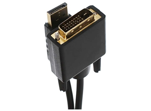 [CYA-VCO-193] Cable DisplayPort a DVI VCOM CG606 - DisplayPort macho/DVI 24+1 macho, 1080p, color negro, 1.8m (5.9pies). CG606-1.8
