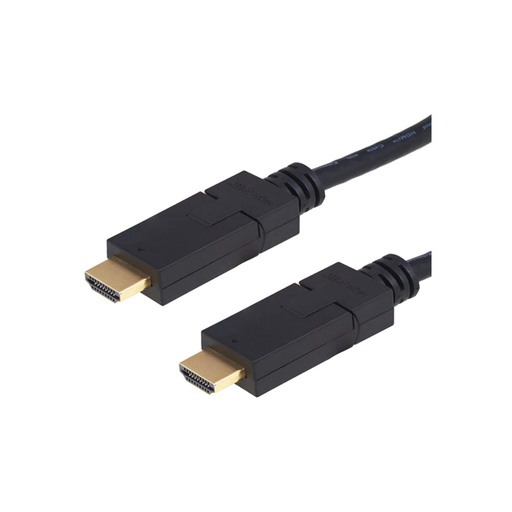 [CYA-ARG-042] Cable HDMI Argom Giratorio ARG-CB-1910 - Cable HDMI macho/HDMI macho, v2.0, (6pies)color negro.