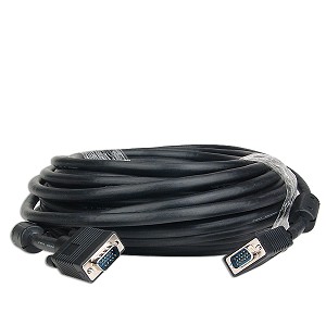 [CYA-GER-140] Cable de Monitor VGA - HD15 macho a HD15 macho, 82pies (25m), color negro. VGA-25M-82P-BK