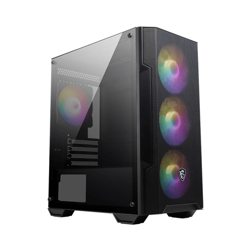 [CAJ-MSI-013] Caja Micro ATX-Mini ITX MSI MAG Forge M100A - RGB, 2x USB 2.0 Gen1 Type-A, 1x HD audio, 1 x mic.