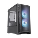 Caja Cooler Master MB311L ARGB - Para micro-ATX, mini-ITX, conectores 2x USB 3.0, ventana lateral, 2x abanico de 120mm. MCB-B311L-KGNN-S02