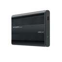 Caja Portable 2.5" Argom - USB 2.0, velocidad hasta 480MB/s, color negro. ARG-AC-1030