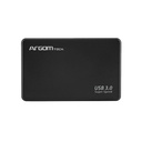 Caja Portable 2.5" Argom Enclosure - SATA a USB 3.0, velocidad hasta 5Gbps, carcasa plástica, color negro. ARG-AC-1032
