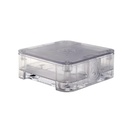 Caja Raspberry Pi Quattro - Compatible con raspberry Pi B+/2B/3B, montaje VESA incluído, color transparente. ASM-1900039-01 