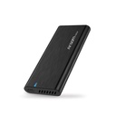 Caja portable Argom - M.2 PCI-E NVME a Tipo-C o USB 3.0, , velocidad hasta 10 Gbps, Admite SSD PCI-E de tamaños 2230, 2242, 2260 y 2280, color Negro. ARG-AC-1038