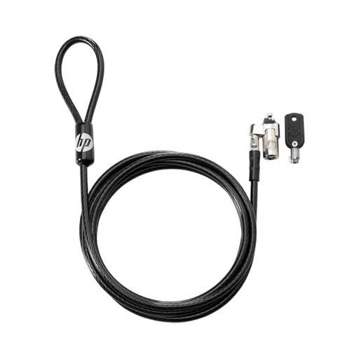 [MSC-HEW-019] Candado con cable y llave HP Nano - Candado de Seguridad para Portátiles, Metal Galvanizado, Longitud del cable 1,83 m 1AJ39AA