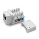 Conector VCOM NM206 - Conector cat6 UTP (Keystone Jack) RJ-45.