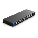 Conmutador (Switch) Linksys LGS116P Desktop Switch PoE - Gigabit de 16 puertos Ethernet a 10/100/1000Mbps, 8 puertos PoE+, QoS.