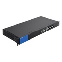 Conmutador (Switch) Linksys LGS124P Rack Mount Switch PoE - Gigabit de 24 puertos ethernet a 10/100/1000Mbps, 12 Puertos PoE+.