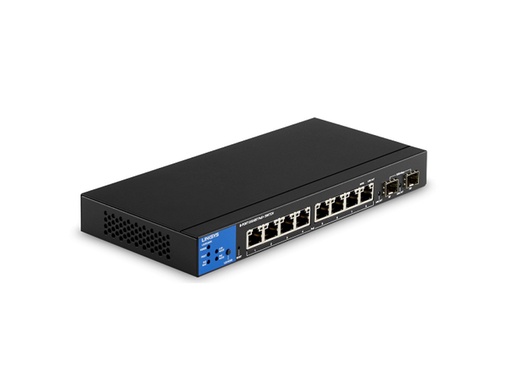 [SYH-LIS-027] Conmutador (Switch) Linksys LGS310MPC Gigabit PoE+ Compliant Managed Switch - Conmutador gigabit administrable, 8x gigabit ethernet, 2x gigabit SFP, PoE+ 110W.