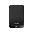 Disco Duro 2.5" A-DATA HV320 Slim - 4TB Portátil Externo, Interfaz USB 3.2 y 2.0, Color Negro AHV320-4TU31-CBK