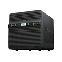 Estación de Discos (NAS) Synology DS423 - De 4 bahía SATA 6Gb/s, Realtek RTD1619B a 1.7 GHz, 2GB DDR4, 1Gbit Red, 2x USB 3.0.