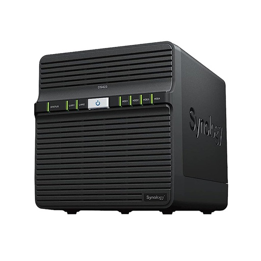 [NAS-SYN-035] Estación de Discos (NAS) Synology DS423 - De 4 bahía SATA 6Gb/s, Realtek RTD1619B a 1.7 GHz, 2GB DDR4, 1Gbit Red, 2x USB 3.0.