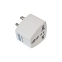 Enchufe Convertidor Universal - Adaptador de corriente universal para viajes (Toma estándar) de 220v a 110v, 10A, Tipo A. E-SKT001