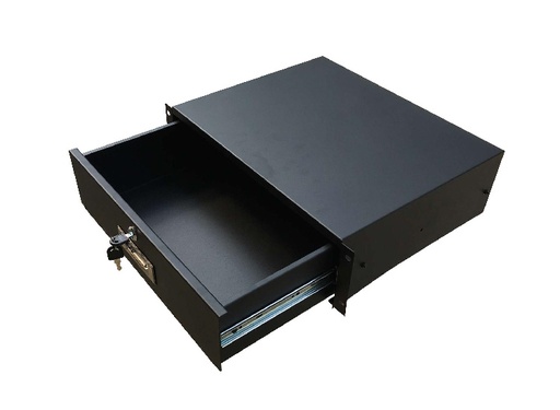 [RCK-GER-038] Gabinete de Rack 2U - Caja de rack con cerradura, dimensiones 19 pulgadas de ancho x 12.6 pulgadas de profundidad x 2U de alto, color negro. FD-SD-2U