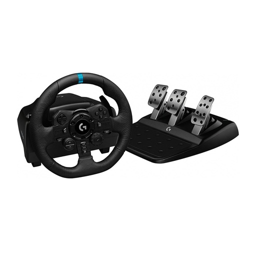 [JYG-LOG-027] Gamepad Logitech G923 Racing Wheel - Volante y pedales de simulación de carreras, pedales de acero inoxidable, volante de cuero, TRUEFORCE, para PC, PS4, color negro. 941-000147