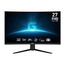 Monitor Curvo Gaming MSI, 27" Full HD (1920X1080), 180Hz, 1ms, 16:9, 3000:1, Adaptive Sync, DisplayPort, HDMI, Negro. G27C3F
