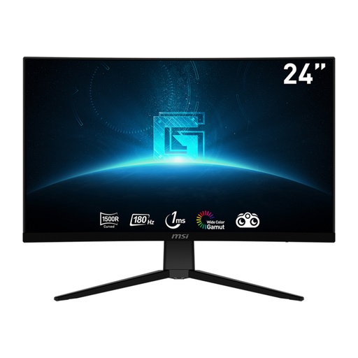 [MOL-MSI-048] Monitor Curvo Gaming MSI - 24", 1920x1080, 180Hz, 16:9, 1ms, 250cd/m2, DCR 100000000:1, Display Port, HDMI. G2422C