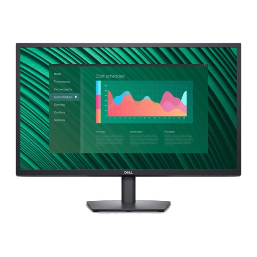 [MOL-DEL-063] Monitor Dell E2723H - 27", FHD 1920 x 1080 , 16:9, 60Hz, 300cd/m2, 8ms, VGA, DisplayPort, Negro