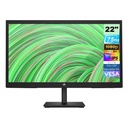 Monitor HP V22v G5 - Pantalla 22" LED VA, full HD, resolución 1920x1080, 7ms, 75Hz, 16:9, 3000:1, 250 cd/m2, vga, hdmi, color negro. 65P56AA#ABA