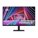 Monitor Samsung ViewFinity S7 - Pantalla 27" UHD 4K, IPS, resolución 3840x2160, 300cd/m2, HDR10, 60Hz, 5ms, 16:9, 1000:1, hdmi, color negro. LS27A700NWNXZA