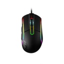 Mouse ADATA XPG Primer PRIMER-BKCWW - Ratón óptico alámbrico para gamer, iluminación rgb, 7 botones programables, sensor óptico PMW3360, 12K dpi, USB, color negro.