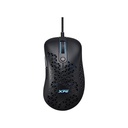 Mouse ADATA XPG SLINGSHOT - Ratón alámbrico, iluminación rgb, 6 botones, sensor PMW 3360, 12K dpi, usb tipo-A, color negro. SLINGSHOT-BKCWW