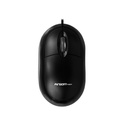 Mouse Argom - Ratón óptico, ergonómico, 800 dpi, 3 botones, usb, color negro. ARG-MS-0002