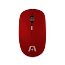 Mouse Argom - Ratón óptico, inalámbrico, ergonómico, 2.4 Ghz, 800/1200/1600 dpi, 4 botones, color rojo/negro. ARG-MS-0031RD