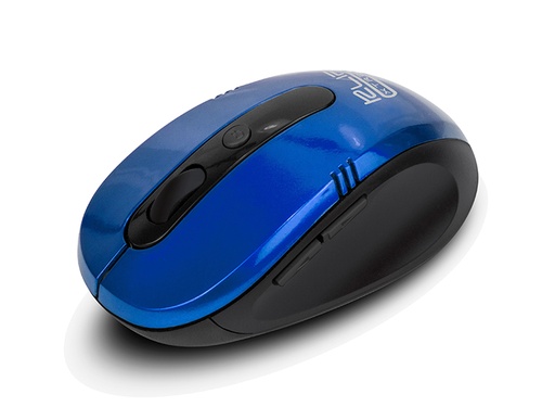 [RAT-KLI-043] Mouse Klip Vector - Ratón óptico inalámbrico, 2.4Ghz, ergonómico 3D de 6 botones, 1000/1200/1600 dpi, usb, 10m, color azul. KMW-330BL