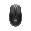 Mouse Logitech M190 - Ratón óptico inalámbrico, 1000 dpi, 3 botones, usb, color negro. 910-005902