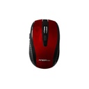 Ratón Óptico Inalámbrico Argom - Ergonómico, 2.4 Ghz, 800/1600 DPI, 6 botones, 2 pilas AAA, Rojo.  ARG-MS-0032R
